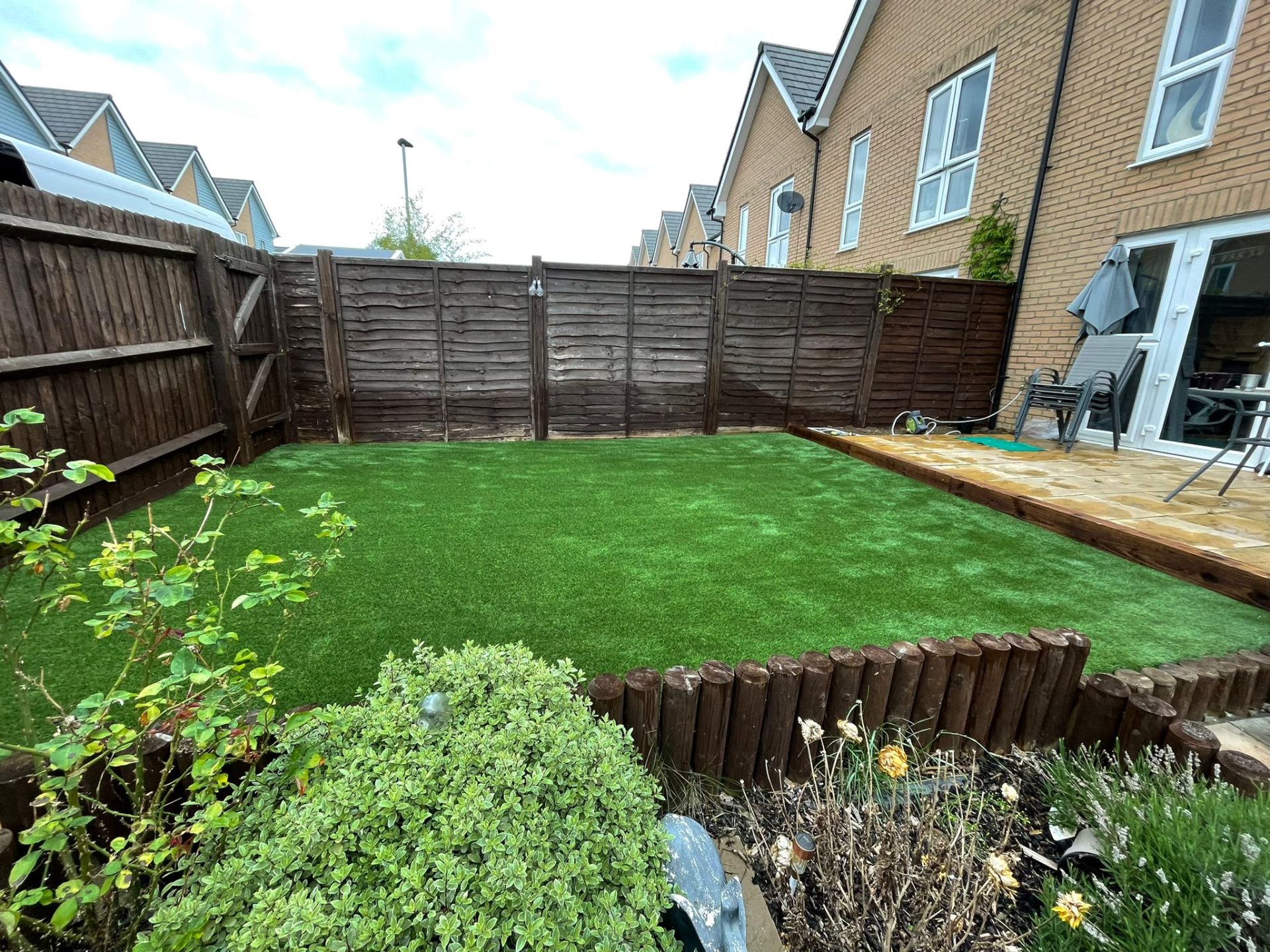 Terraced garden in Sandy