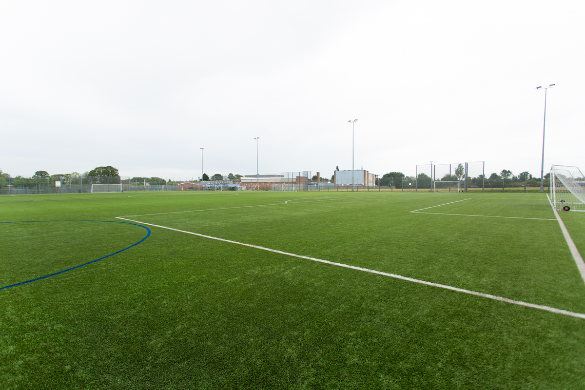 Sports pitch installation in Bedfordshire
