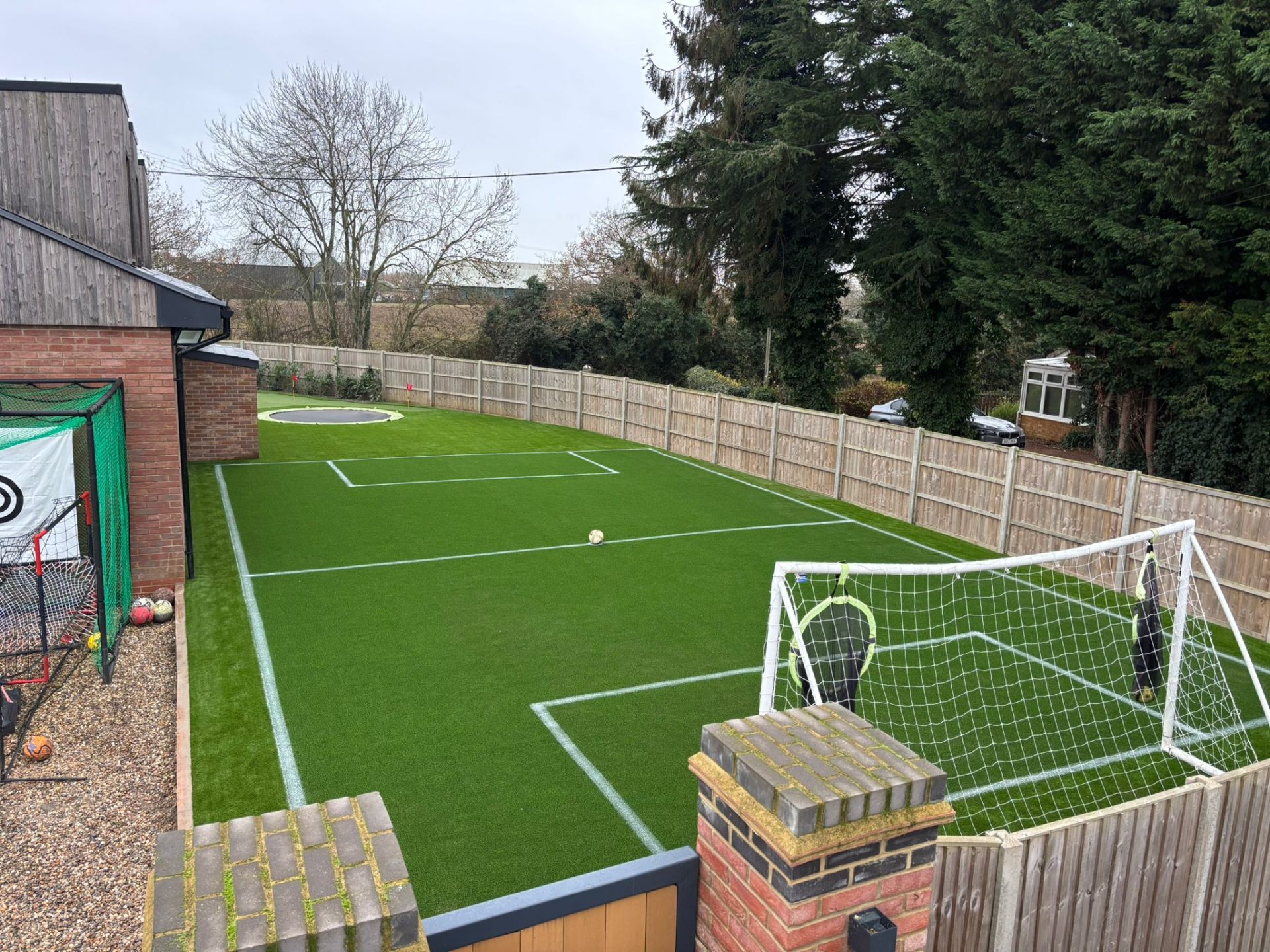 5-a-side football pitch with markings in Milton Keynes